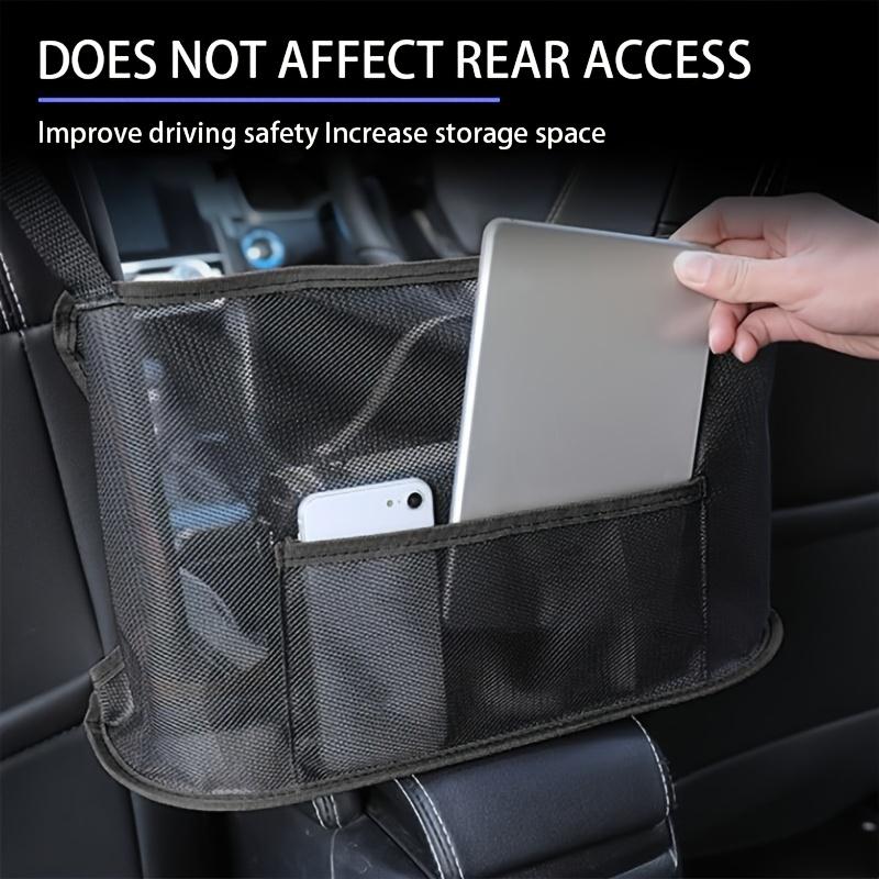 Очень большая сумка-органайзер для автомобиля - прочная полиэстеровая сетка для хранения на заднем сиденье - просторный автомобильный аксессуар с сетчатыми карманами и отделениями, для хранения в автомобиле