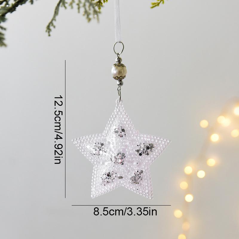 1 шт. Прозрачный рождественский кулон, украшение для дома, новогодний декор, красочный прозрачный ледяной кристалл, кулон, украшения для рождественской елки
