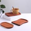 Wooden Tray Ins Style Small Wooden Tray Rectangular Dinner Plate Cake Bread Coffee Tea Set Solid Wood Plate Tray