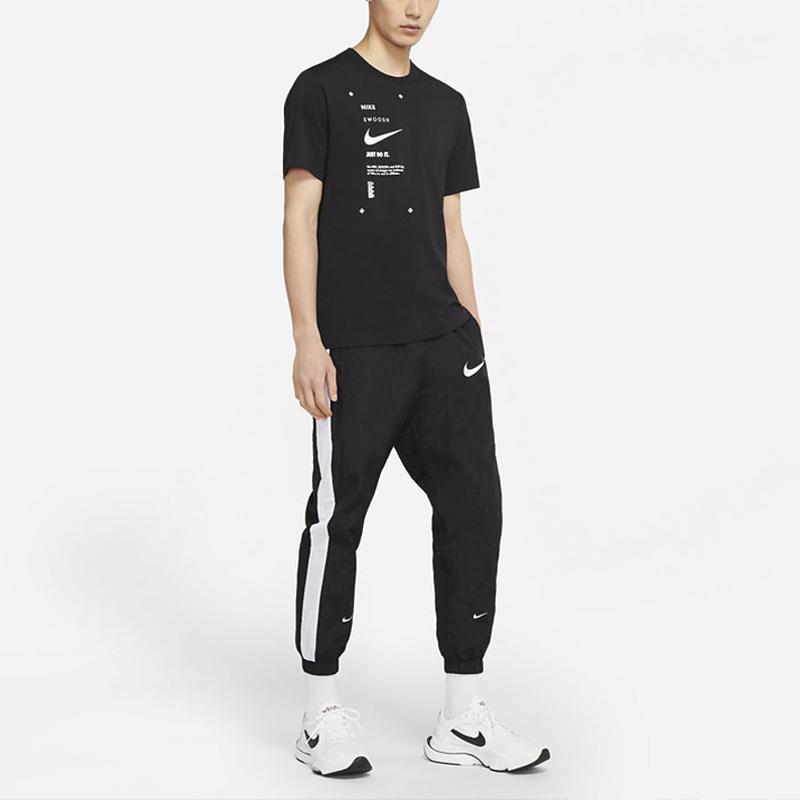 Nike Sportswear Club T Shirts Men's Black Crew Neck Moderate (Unisex) T-Shirts DJ5374 010