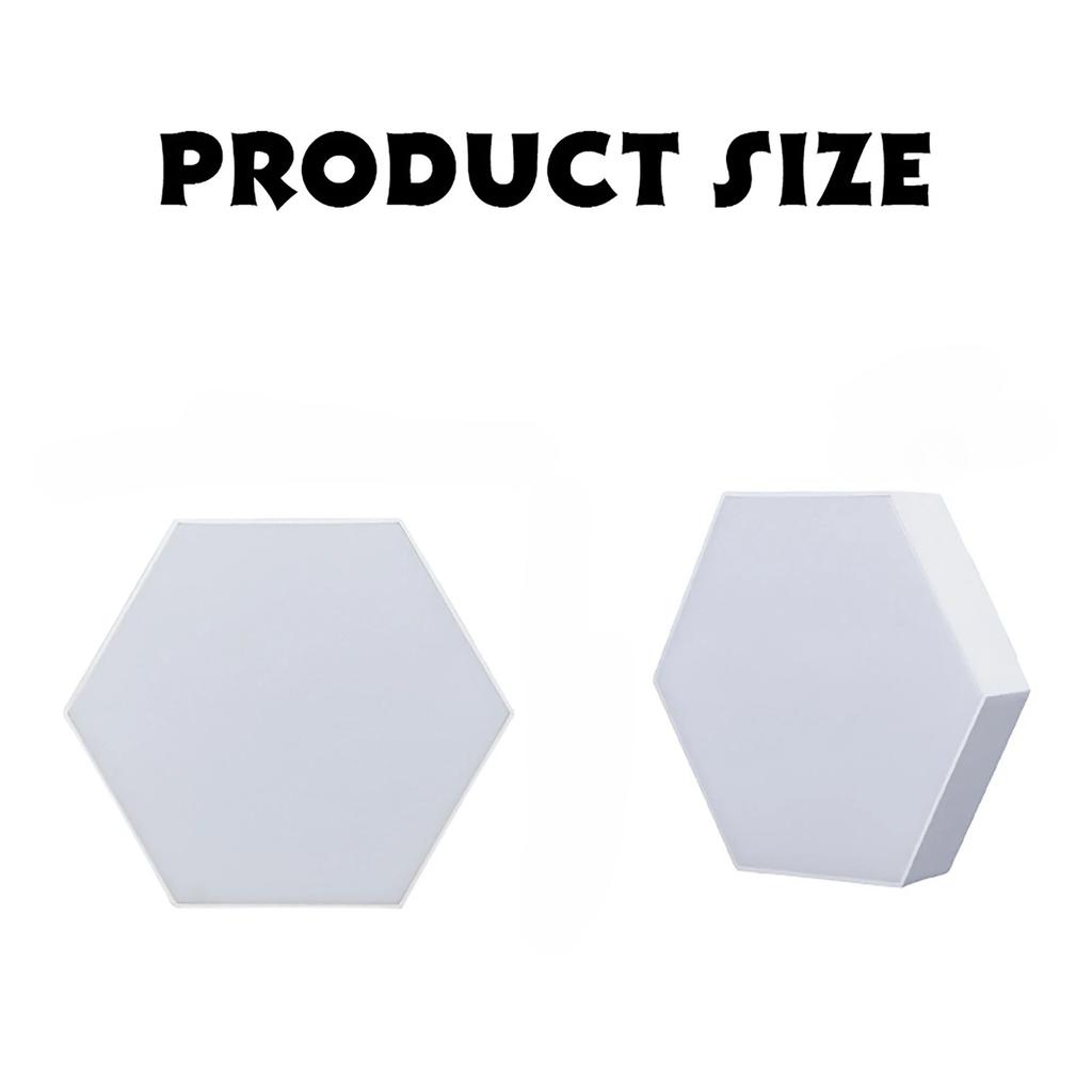 Hexagonal Touch LED Wall Light - Neutral White Night Light Energy-Saving 6-Pack