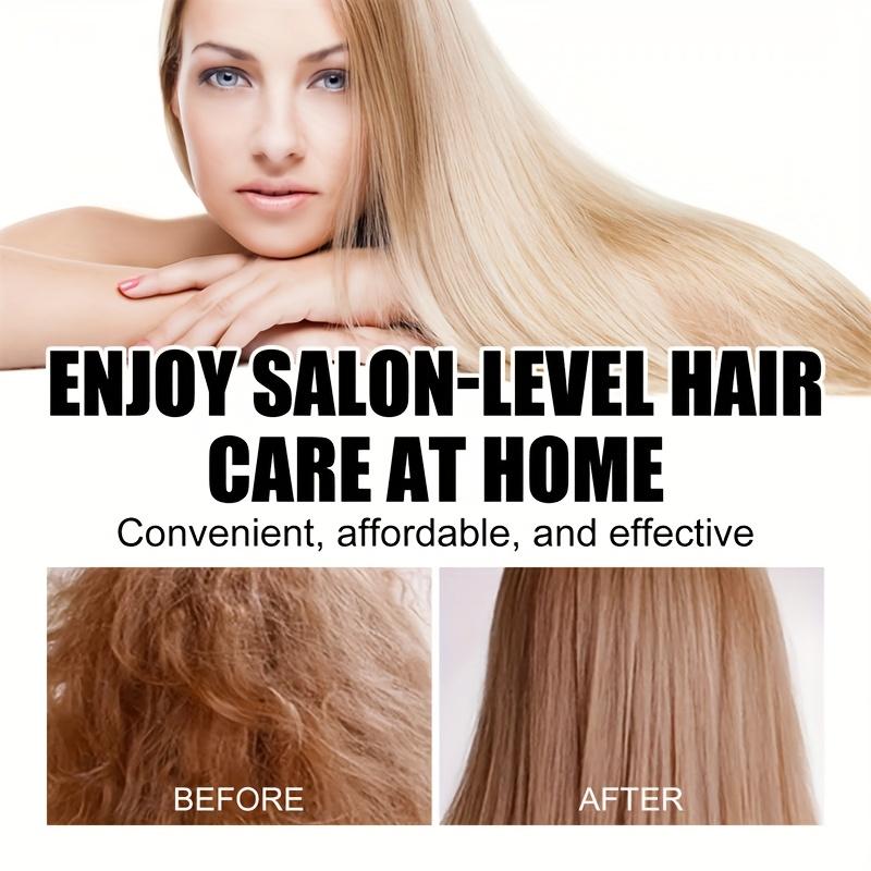Интенсивно увлажняющая маска для волос с кератином - смягчает и разглаживает волосы, химические завивки и окрашивание поврежденных, сухих и вьющихся волос - профессиональный крем для ухода за волосами