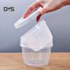 Home Kitchen Double-layer Sealed Onion Fruit Food Drain Storage Box Container