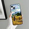 Чехол для Apple iPhone 17 Pro Max 13 15 Pro 7 8 16 XR XS MAX 11 Air 12 14 Funda Чехол для телефона Креативный Пейзаж Масляной Живопись