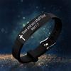 Quote Religious Cross Jesus Scripture Christian Bible Verse Inspirational Faith Silicone Bracelets For Men Women Jewelry