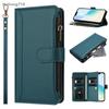 Zipper Leather Case For Blu View 5 Pro Speed B1550VL Bold K10 K50 G53 G54 G64 C9 5G Wallet Cover Casing