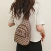 Chest Bag Women's Single Shoulder Chest Bag Crossbody Travel Soft Leather Small Backpack