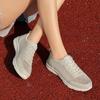 Spring New Comfortable and Lightweight Casual Sports Shoes with Flat Bottom Anti Slip Breathable Fashionable and Versatile Hollow Out Women's Shoes