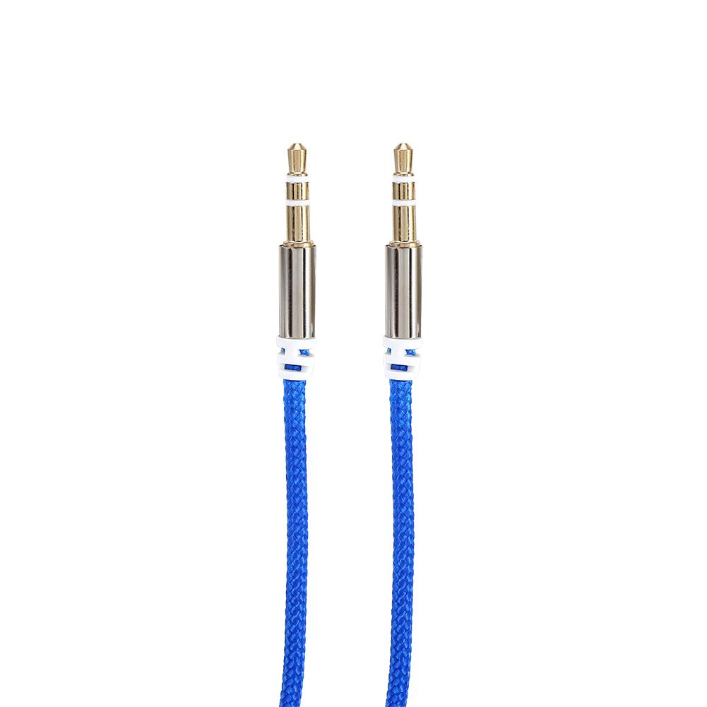 Аудиокабель Адаптер Jack 3,5 мм Кабель AUX Мужской-Мужской Автомобильный Дополнительный Кабель Стереокабель Синий