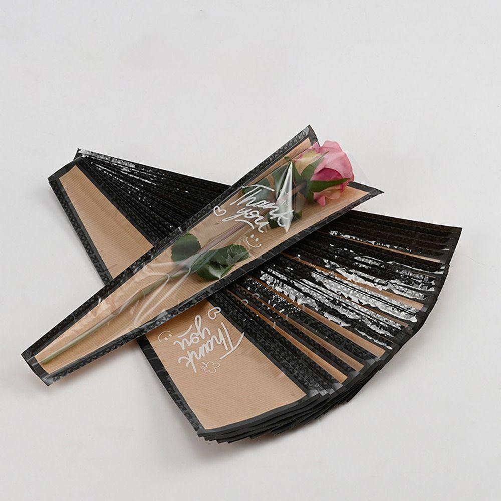 20/30PCS Single Rose Bouquet Packing Bag Wrapping Sleeve Flower Packaging Bag  Valentine's Day