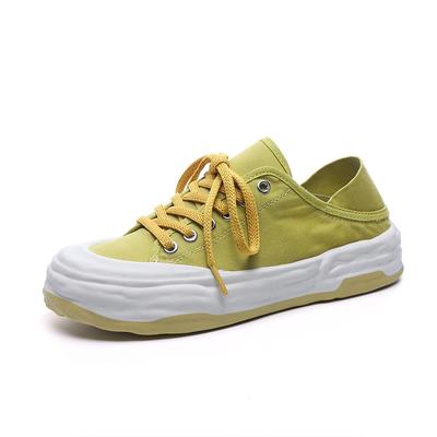 Новые модные парусиновые туфли, увеличивающие рост, женские вулканизированные туфли, дышащая повседневная обувь на платформе, женские туфли на плоской подошве, кроссовки на шнуровке