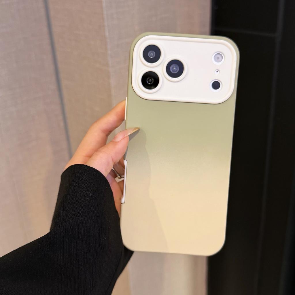 Матовый защитный чехол с градиентом для камеры для iPhone 17 16 15 14 13 Pro Max, 2-в-1, большое окно, противоударный бампер, чехол для телефона