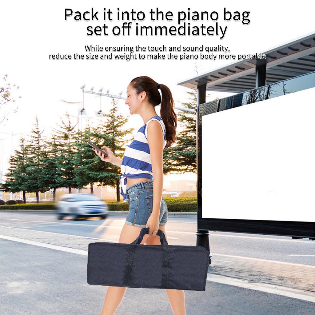 61-Key Foldable Electronic Piano Multifunctional Electronic Organ Folding Digital Piano 61 Keys