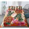 Fruit Pineapple Queen King Duvet Cover 3D Yellow Tropical Fruit Bedding Set Plants Comforter Cover 2/3pcs Polyester Quilt Cover