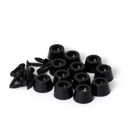 JooBsoso Rubber Feet, 12-Piece Set, D13x10xH7mm, Cushion Rubber, Anti-Vibration Rubber, Screw Mount, Rubber Cushion, Rubber Sole
