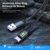 5A Micro USB Кабель Быстрая Зарядка Телефона USB Провод Шнур Зеленая Светодиодная Подсветка USB Зарядное Устройство Кабель для Передачи Данных 0.3/1/2/3M