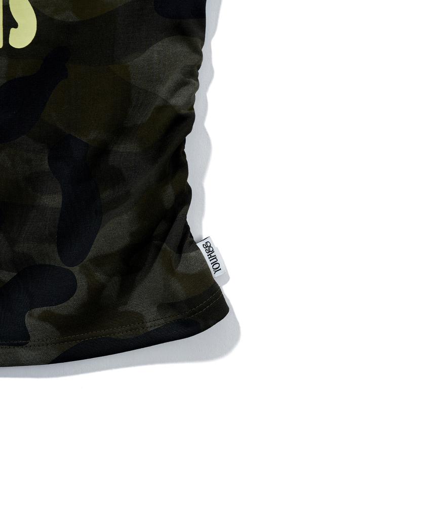 YOUHEE Camo Graphic Tube Top_Khaki