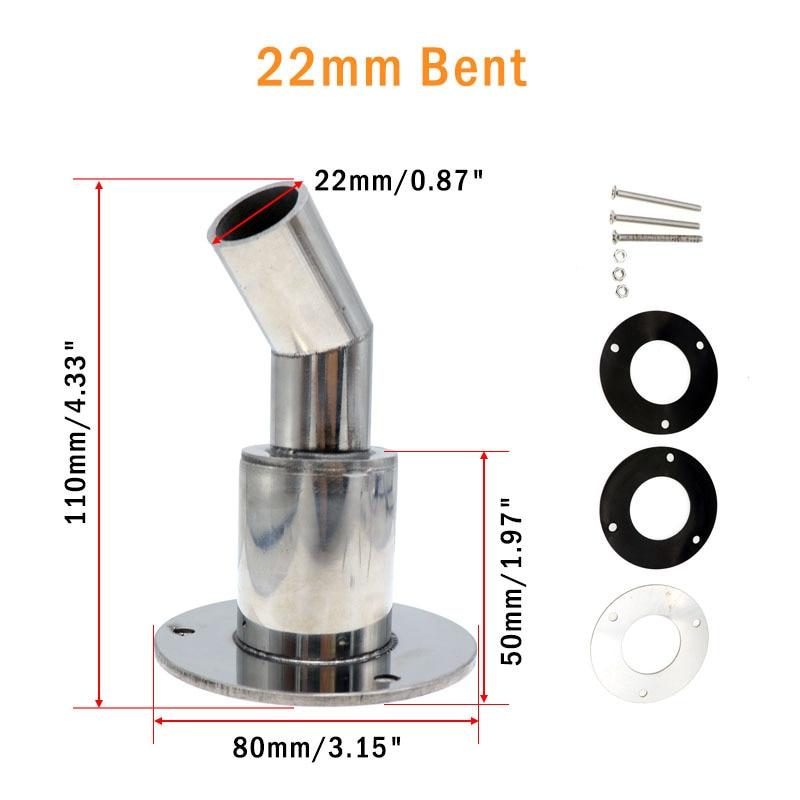 22 мм/24 мм из нержавеющей стали 316, выхлопная труба, разъем для выхлопной трубы, часть оборудования, воздушный дизельный вентиляционный нагреватель для автомобиля, лодки, грузовика