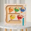 Children'S Wooden Color Classification Magnetic Counting Beads Shift Magnetic Pen Early Education Educational Toys