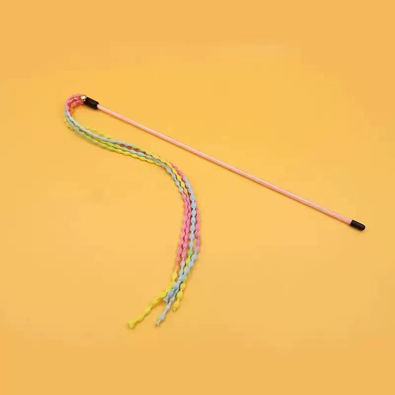 Красочная весенняя игрушка-дразнилка для кошек с пружинкой