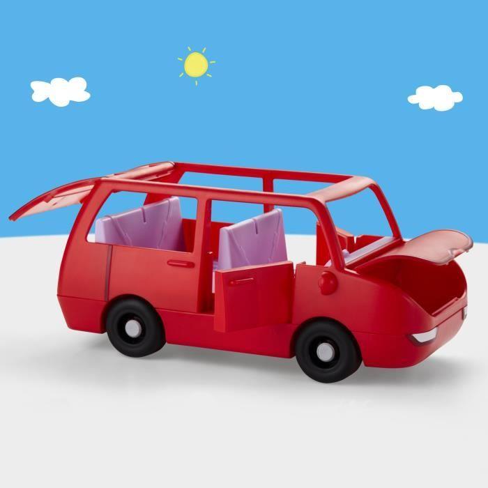 Peppa Pig La grande voiture familiale, coffret avec véhicule et 2 figurines, à partir de 3 ans