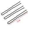 50PCS Black Gifts Headwear Barrette Hairclips Waved Hair Pins U-shaped