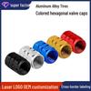 Цветные алюминиевые шестигранные колпачки для клапанов шин седана