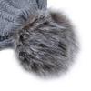 Warm Children Hat Scarf Set Winter Thick Knitted Faux Fur Pompom Beanie Boys Knit Kids Baby Hats Set