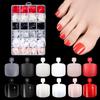 European & American Nail Art: 576-Piece Toenail Tips Mixed Pack, Press-On False Nails In 24 Colors