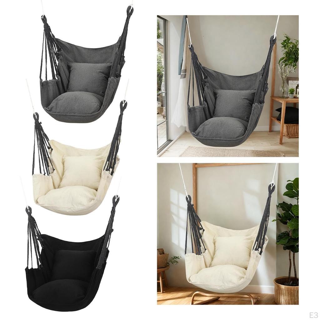 Кресло-гамак Складной Кемпинг для улицы и дома Подвесная веревка Макс. 250 кг Спальня