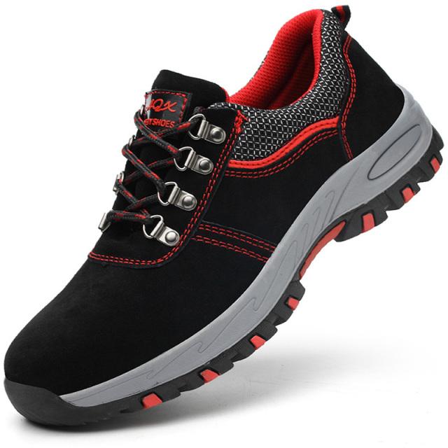 Indestructible Men Shoes Anti -Puncture Safety Shoes Work Sneakers Male Hiking Shoes Anti -Smash Steel Toe Shoes Security Footwear