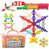 Детские 3D Строительные Блоки "Слива" - Соединяющаяся Снежинка 2,9 см, Игрушка для Учеников Начальной Школы