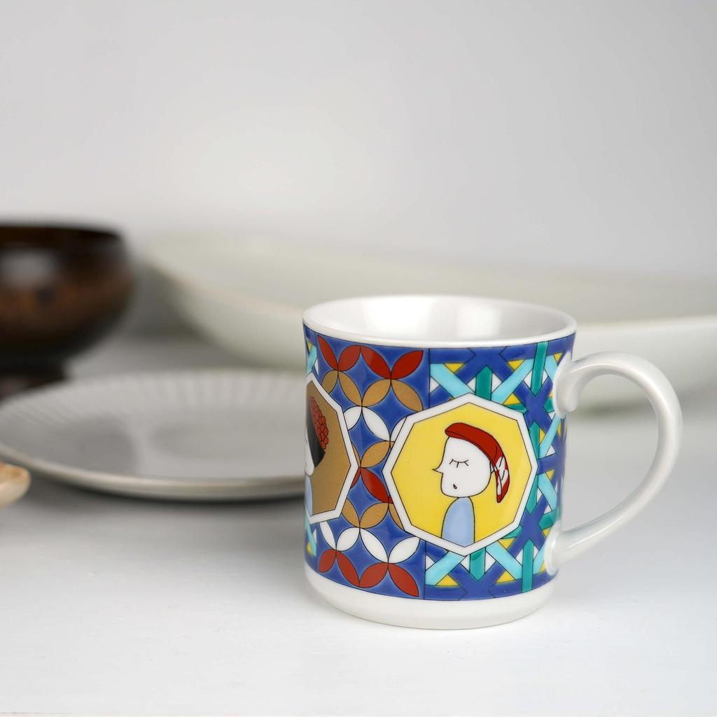 Кружка для суши Maruyamart Kutani Ware высокого качества, 210 мл, фарфор, /