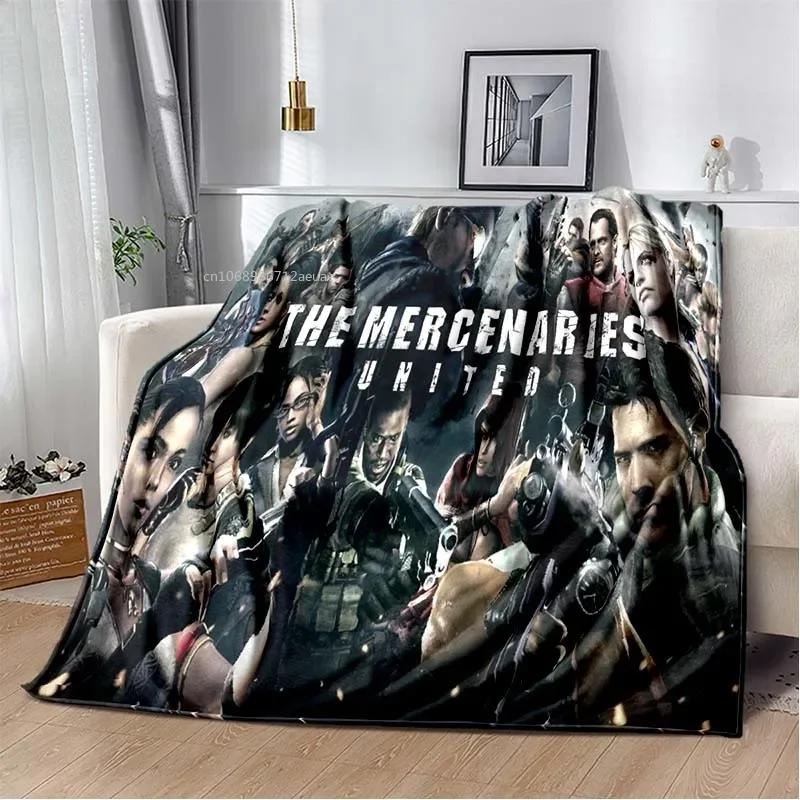 R-Resident Evil Игра Геймер Мягкий Плюшевый Плед Леон Ада Ред Зонт Плед для Гостиной Спальни Кровати Дивана Пикника Офиса Покрывало