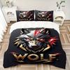 3pcs Wolf Headgear Duvet Cover Set, Cover For Bedroom Guest Room (1 Duvet Cover + 2 Pillowcase, Without Quilt),  yy250922187