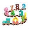 Wooden Number Train Toy Kids Building Blocks for Toddlers Birthday Gift