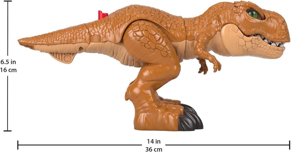 Imaginext Jurassic World Rex New Ruler of Jurassic 36cm 3 and HFC04 Medium Fisher-Price T. (The World) [Approximately Long] [Ages Up] Brown,