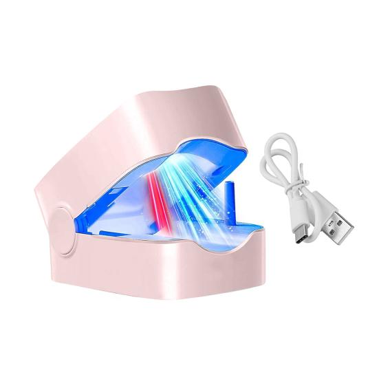 Portable Nail Therapy Lamp 910nm Infrared & 407nm Blue Light for Toenail Health Nail Fungus Treatment Device for Thick Damaged Nails