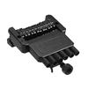 6 String Electric Guitar Tremolo Tailpiece Bridge System for Headless Guitar Part Black