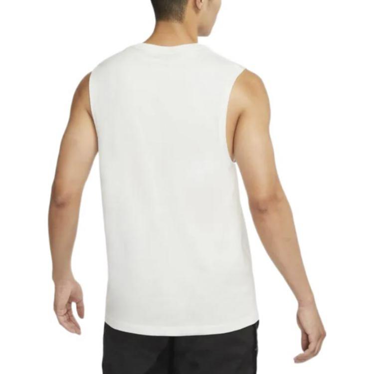 Air Jordan Dongdan Logo Printing Sleeveless Training White Vest Men's DV6277-133