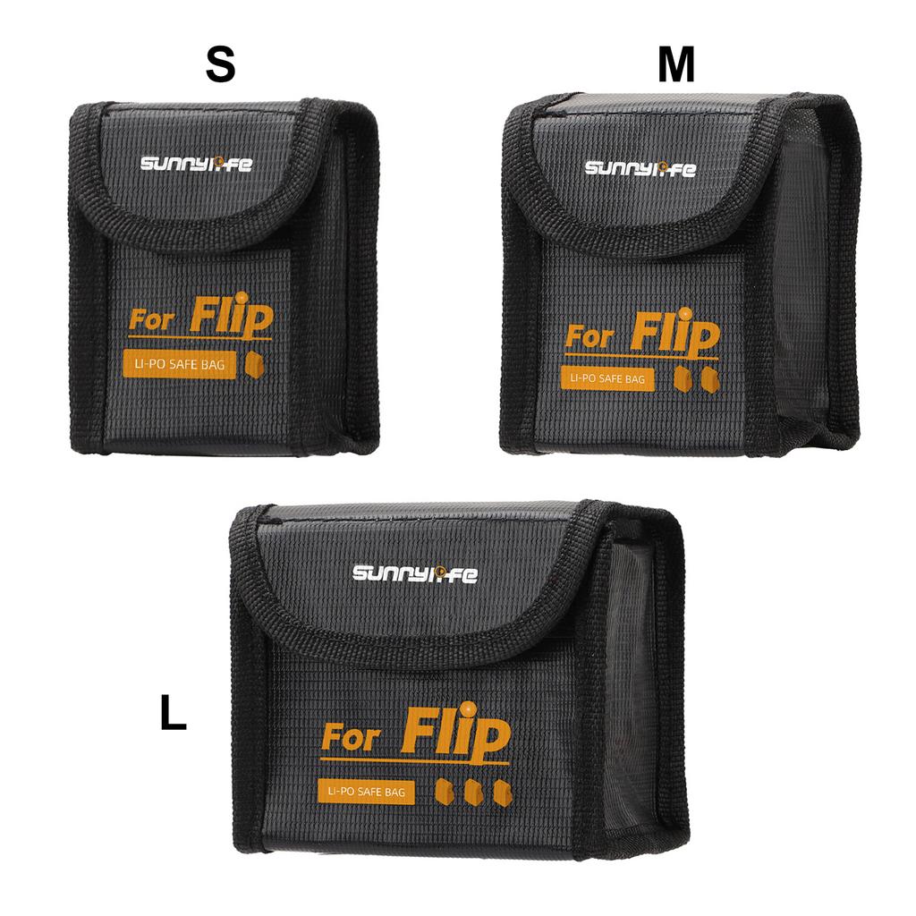 Battery Safe Bag Battery Portable Carrying Case Safety Storage Protective Bag for DJI Flip Drone Accessories