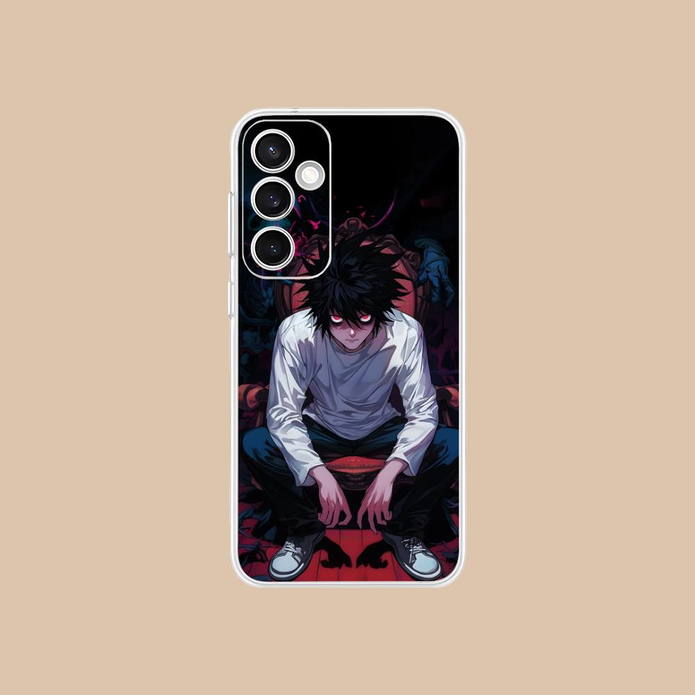 Чехол для мобильного телефона Death Note L Lawliet для Samsung Galaxy S25 S24 S23 S22 S21Plus FE Ультрапрозрачный Цветной Чехол Чехол Красивый