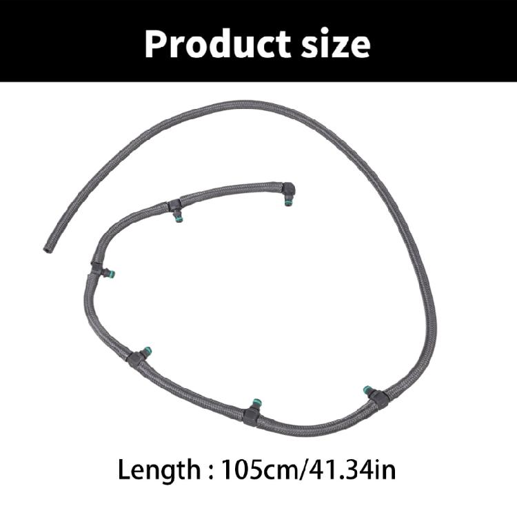 Обратный шланг топливной системы, Трубка утечки впрыска для E39 E38 E53 E60 E61 E65 E66 E67 330D 530D 730D, Обеспечивает плавный поток топлива