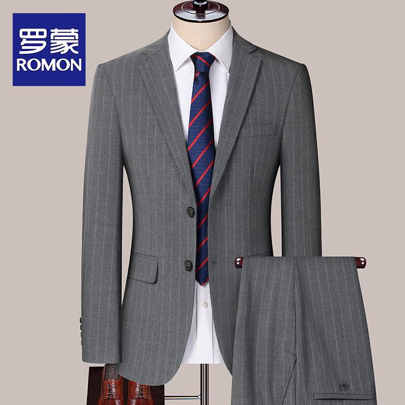 ROMON Мужской блейзер в полоску в стиле business casual