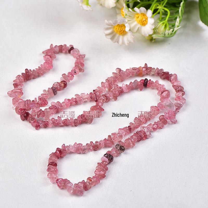 Натуральные разноцветные хрустальные бусины из крошки - Агат, Халцедон, Флюорит, Гранат