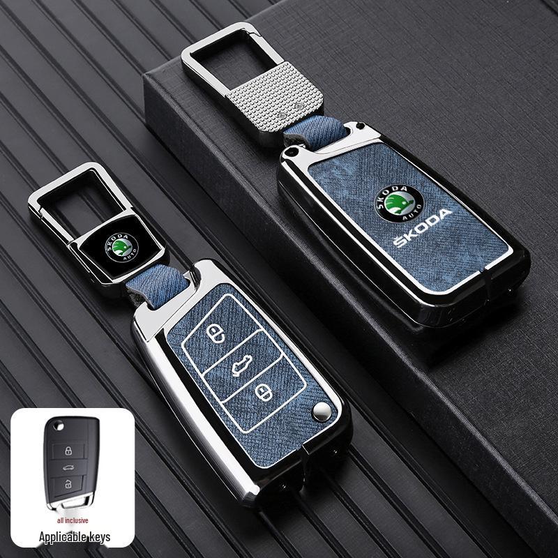 Чехол для ключа Skoda для моделей Octavia, Superb, Kamiq, Scala, Karoq, Yeti