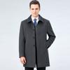 New Winter Woolen Coat for Men, Middle-aged Dad, Double-sided Cashmere Woolen Coat