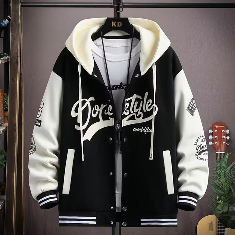 Весенне-осенние мужские комплекты Модный комплект Графические худи Куртка Спортивные штаны Мужские комплекты спортивных костюмов