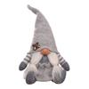 Christmas Grey Gnome Xmas Full Doll Handmade Pointy Hat Bell Beard Braid Cute Desktop Sitting