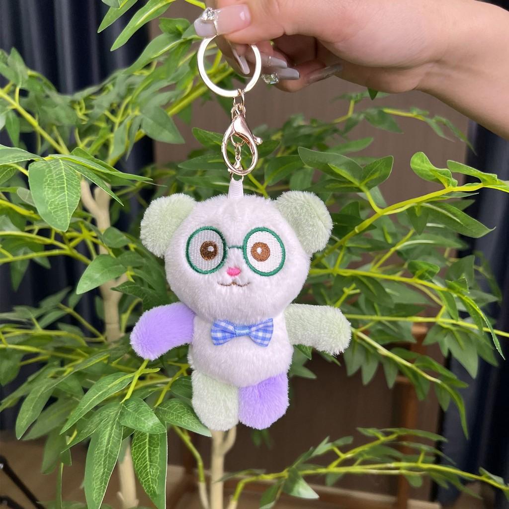 Plush Colorful Whimsical Bear Doll Keychain In Various Colors For Kids Adults And